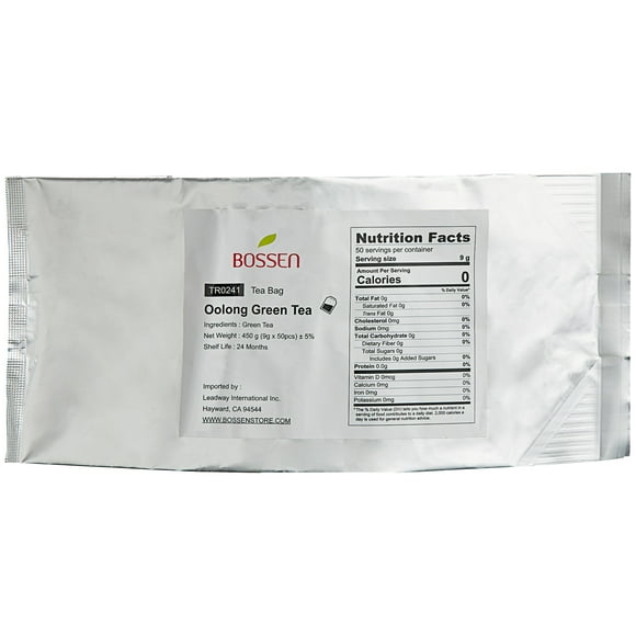 Bossen Oolong Green Ground Tea Bags - 50/Pack