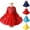 Red, variant on Girls Tutu Dresses Long Sleeve Birthday Holiday Wedding Party Princess Tulle Dress Size 4T-15, Red