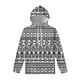 thumbnail image 3 of Sudadera con capucha con estampado tribal azteca antiguo retro para hombre, sudadera informal de calle en blanco y negro con estampado 3D, jersey de manga larga, 3 of 5