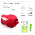 thumbnail image 4 of Rose Vibrator Sex Toys para Mujer, Pene Pezón Lengua Lamiendo Chupando Vibrador Estimulador 1 pieza rojo Sailing Electrónica, 4 of 5