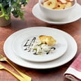 thumbnail image 6 of Elama Kim 16 Piece Hobnail Double Bowl Porcelain Dinnerware Set in White, 6 of 6