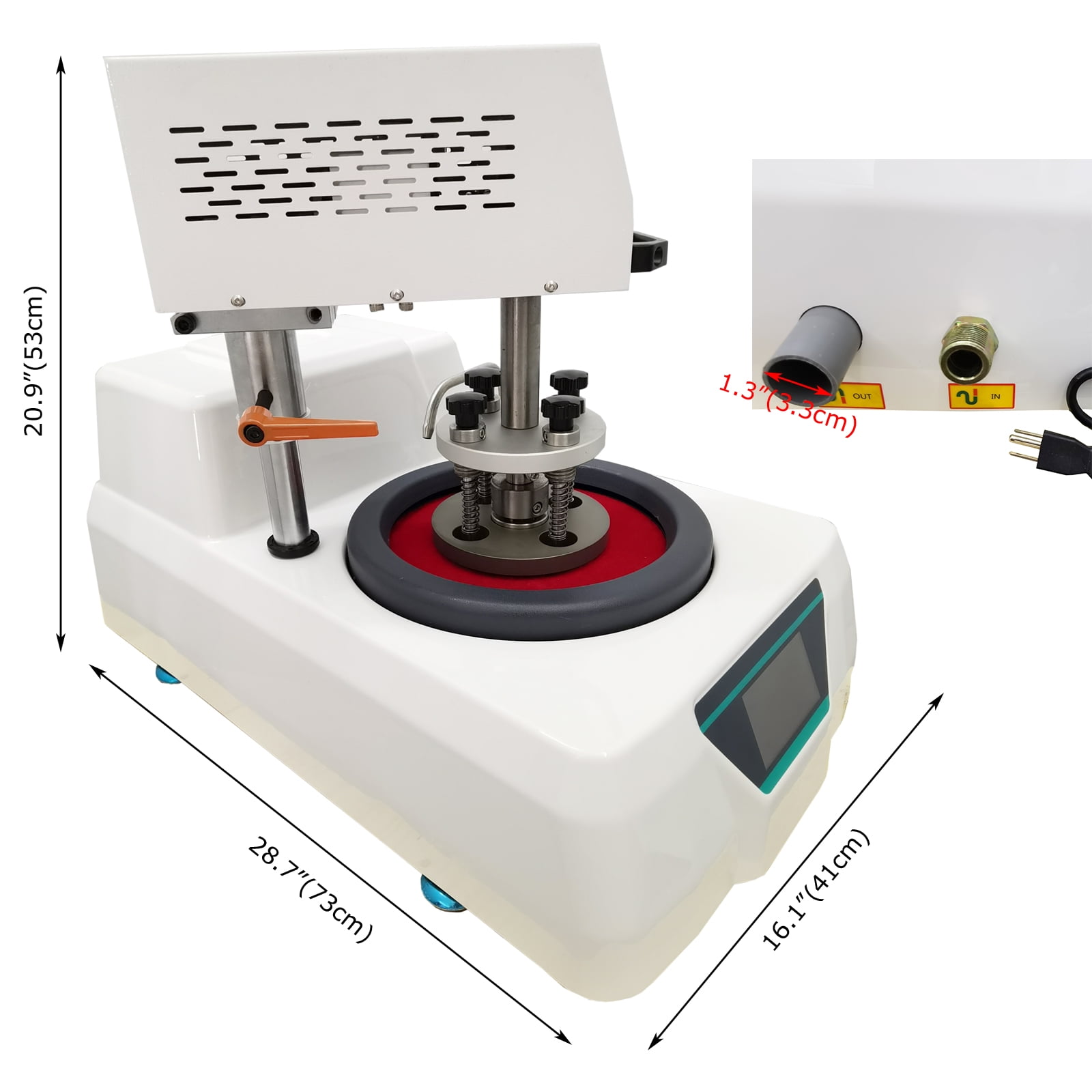 Metallographic Grinding Polishing Machine Desktop Single-Disc Stepless Speed 110V