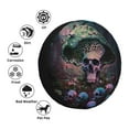 thumbnail image 4 of Rateoe Forest Mushroom Skull Pattern Tire Cover Wheel Protectors Weatherproof Wheel Covers Universal Fit for Trailer Rv SUV Truck Camper Travel Trailers Accessories-15 inch, 4 of 6