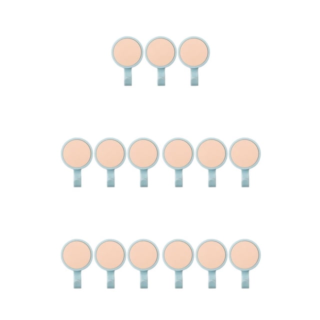 sweethay Paquete de 3 colgadores portátiles giratorios de 360 grados, elegantes, redondos, autoadhesivos, para pared, sin taladro, gancho Rosa claro 5piezas sweethay CBP312438
