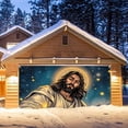 thumbnail image 4 of Bannière de Noël Festive pour Garage de Chevaux de Noël avec Couleurs Vives Design Festif Parfait pour les Amateurs de Voitures Garages à Domicile Matériau Durable Facile à Accrocher, 4 of 5