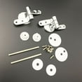 thumbnail image 6 of Alloy Toilet Seat Hinges Mountings Set Chrome with Fittings Screws, 6 of 7