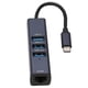 thumbnail image 1 of Adaptador USB C A Ethernet, Plug And Play, Transferencia De Datos De 5Gbps, Puerto Ethernet Gigabit RJ45, Concentrador USB C 4 En 1 Para Tabletas, 1 of 7