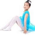 thumbnail image 4 of URMAGIC Toddler Little Girls Short Sleeve Rhinestone Tutu Ballet Dress Dance Leotard Dancewear, 4 of 6
