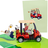 Drunk Golfers Inappropriate 3D Greeting Card