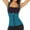 Blue, variant on yunLCZ Womens Waist Trainer Corset Women Solid Zipper Fitness Corset Sport Body Shaper Vest Women Waist Trainer Workout Slimming Shaper