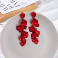 thumbnail image 1 of WILLBEST Aretes De Acero Inoxidable Para Mujer, Modernos Pendientes De Esmalte Con Pétalos Florales De Colores, Elegantes Pendientes En Tono Caramelo, 1 of 3