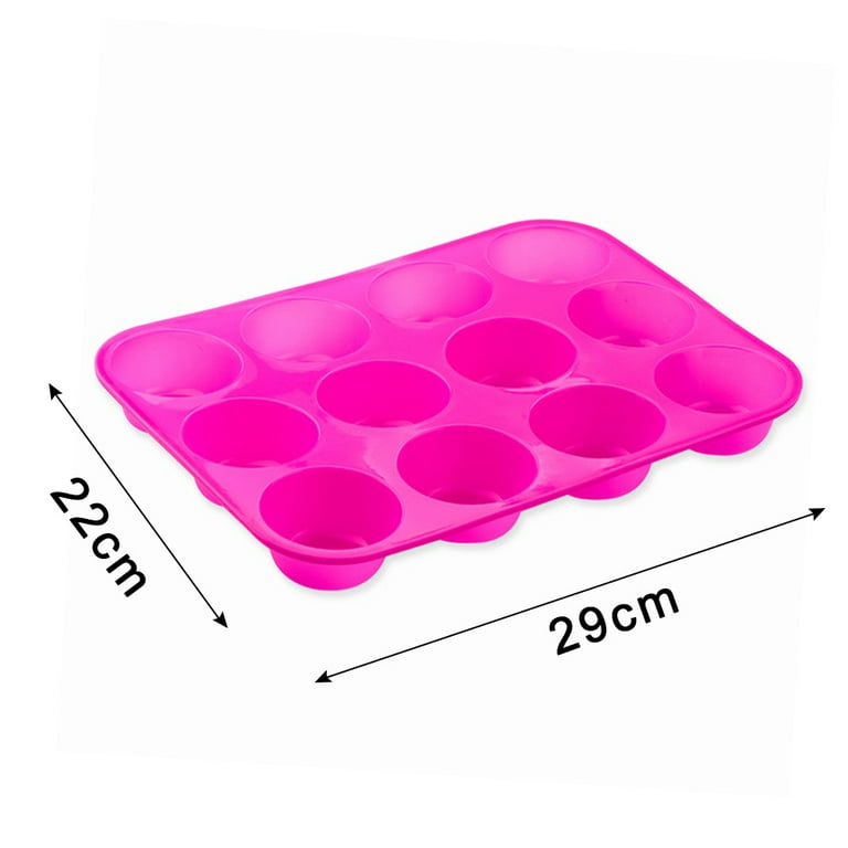 Silicone Muffin Pan, Non-Stick 12 Cup Muffin Pan, Jumbo Muffin Pan,  Silicone Muffin Mold, BPA Free Muffin Mold for for Baking Muffin, Egg