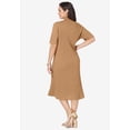 thumbnail image 2 of Jessica London Women's Plus Size Button Front Sweater Dress, 2 of 5