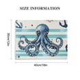 thumbnail image 2 of FCXZI Octopus Anchor Striped Canvas Print Wall Art Decor 16x12in, 2 of 6