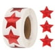 thumbnail image 1 of 500 piezas de etiquetas autoadhesivas de estrella de 1 pulgada para tienda y hogar, rojo, 1 of 6