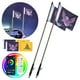 thumbnail image 1 of VEVOR 2 PCS 3 FT Whip Light, APP y RF Control remoto LED Whip Light, Impermeable RGB Chasing Lighted Whispers con 4 banderas, para UTV, ATV, motocicletas, RZR, Can-am,camiones,todoterreno,Go-karts, 1 of 9