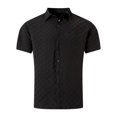 thumbnail image 3 of Swanpen Men's Linen Shirts Short Sleeve Casual Shirts Button Down Shirt for Men Beach Summer Wedding Shirt,Black, 3 of 3