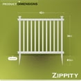thumbnail image 6 of Baskenridge No-Dig Vinyl Fence Kit (36in x 42in) (2 Pack), 6 of 8