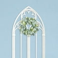 thumbnail image 4 of Zukuco 13.8" Artificial Eucalyptus Wreath for Front Door Small Spring Summer Wreath Little Green Leaves Wreath for Farmhouse Festival Celebration Party Home Porch Decor, 4 of 7