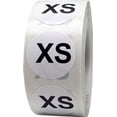 thumbnail image 1 of White Circle XS Clothing Stickers | 0.75" Inch Round | 500 Pack, 1 of 7