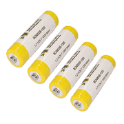 Nickel Cadmium (NiCad) AA Button Top (4 PACK) Replacement Batteries for Solar Lights, Landscape Lighting, Meters, Security Systems & Other Items / 1.2v 1000mah ~ BGN800B - Rechargeable