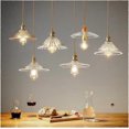 thumbnail image 2 of Japanese Retro Style E27 Gold Iron Chandelier Small Lamp Hanging with Glass Shade for Indoor Decor, 2 of 4