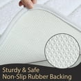 thumbnail image 3 of Softlife Absorbent Bathroom Rug Soft Microfiber Washable Bath Mat,24"x17",White, 3 of 6