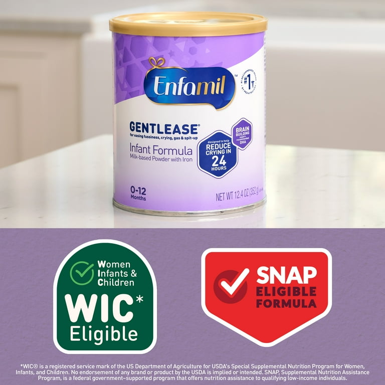 2 pack) Enfamil Gentlease Powder Baby Formula with Iron