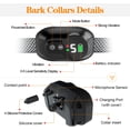 thumbnail image 2 of FrostHike Rechargeable Dog Bark Collars, No Bark Collar for Dogs, Barking Collar for Small, Medium, Large Dogs Adjustable Bark Collar, Beep Vibration, 5 Adjustable Sensitivity for 8-150 lbs Dogs, 2 of 5