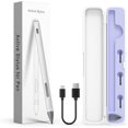 thumbnail image 1 of LinQingQ Stylus Pen for HP Envy X360, Pavilion X360, Specter X360, MPP 2.0 Tilt-Active Stylus with 4096 Levels of Pressure Sensitivity, Convenient Storage Case, Supports Type-C Fast Charging, Silver, 1 of 1