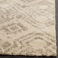 thumbnail image 6 of SAFAVIEH Arizona Webster Geometric Shag Area Rug, Ivory/Grey, 6'7" x 6'7" Square, 6 of 6