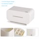 thumbnail image 3 of caja de cepillo de dientes de baño en la pared - soporte para pasta de dientes (4 ranuras para cepde de dientes + 6 ranuras para la cabeza para cepillo de dientes eléctricos) (blanco), 3 of 5