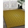 thumbnail image 3 of Ahgly Company Machine Washable Indoor Round Transitional Dark Bronze Brown Area Rugs, 5' Round, 3 of 7