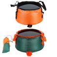 thumbnail image 1 of 2 Pcs Seau de Lavabo de Voyage Portable Léger pour Camping Randonnée Pliable Imperméable avec Pochette de Transport, 1 of 5