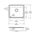 thumbnail image 2 of Elkay 25X21X6 3H 1B ADA SINK *LUSTER SS, 2 of 2