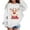 White, variant on Kids Girls Christmas Sweatshirt Reindeer Print Long Sleeve Crew Neck Shirts Winter Warm Holiday Fashion Xmas Tunic Tops