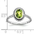 thumbnail image 2 of Primal Gold 10 Karat White Gold Oval Peridot Ring, 2 of 4