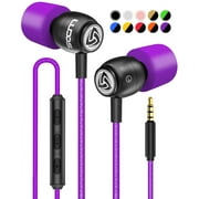 LUDOS Clamor Earphones in Ear Headphones with Microphone, Wired Earbuds with Mic and Volume Control, Memory Foam,