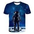 thumbnail image 2 of Camisetas de astronauta para niños, disfraces, camisetas de verano para niños y niñas, camisetas de 1 a 14 años con estampado 3D de dibujos animados de astronauta, ropa informal 12T Gao Jinjia LED, 2 of 2