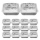 thumbnail image 1 of ColoMX 30 piezas de moldes desechables de papel de aluminio para hornear, moldes cuadrados para hornear, 1 of 8