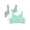 Mint, variant on Girls Pull Over Built Up Strap Cotton Sport Bra, 3-Pack, Sizes 28-38