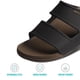 thumbnail image 2 of Sandalias REEF Oasis Double Up, aptas para hombre, aptas para el agua, color fósil y negro, 2 of 6