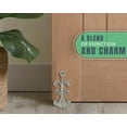 thumbnail image 3 of Comfify Door Stop, Cast Iron, Fleur-De-Lis Design, Felt Bottom, White Finish, 3 of 7