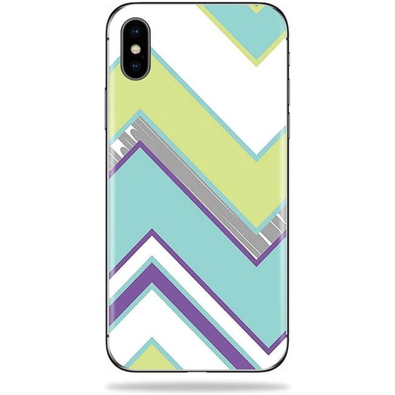 MightySkins APIPHXSM-Pastel Chevron Skin Decal Wrap for Apple iPhone XS Max Sticker - Pastel Chevron