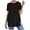 Black, variant on Clothes for Pregnant Women Summer Fashion Solid Color Short Sleeve Casual Maternity Shirts Pregnancy Clothes