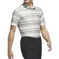 thumbnail image 2 of Adidas Golf Mens Ultimate365 HEAT.RDY Striped Polo Shirt, 2X-Large Silver Pebble -, 2 of 2