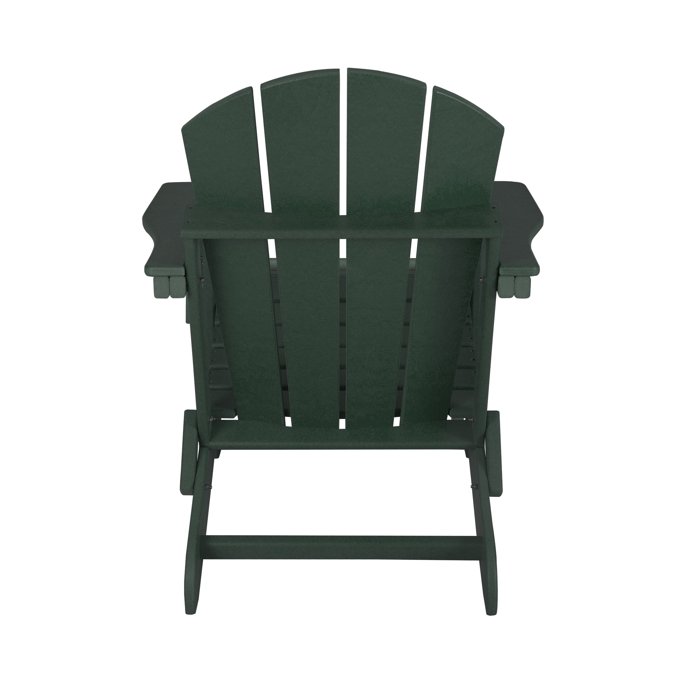 Westin Outdoor 2-Piece Set Plastic Adirondack Chair with Ottoman Footrest Included, Dark Green
