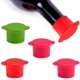 thumbnail image 1 of Tapones de Silicona para Botellas de Vino Oso de Fresa Juego de 5 Colores Vivos, 1 of 6