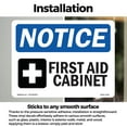 thumbnail image 3 of First Aid Cabinet With Symbol OSHA Notice Vinyl Decal Label 7 Inch x 5 Inch - 10 Pack, 3 of 6