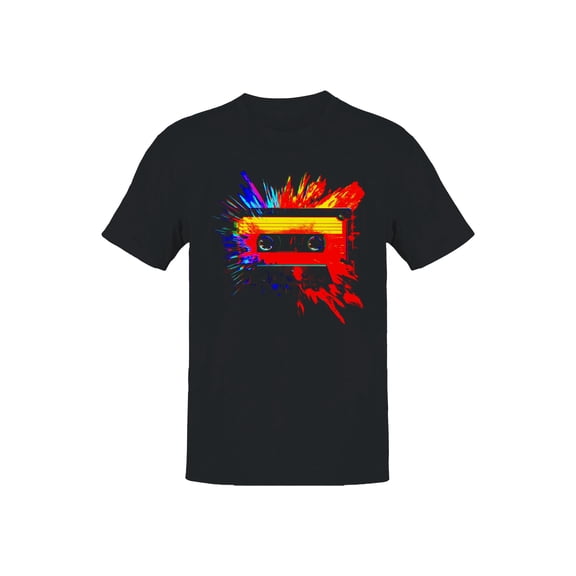 Retro Colorful Cassette Burst Men's T-shirt